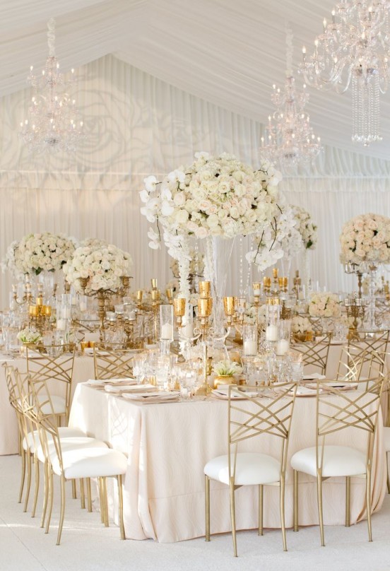 Chair Ideas to Add Glamour to Your Wedding  White wedding