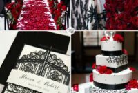 Gorgeous Red & Black Wedding Color Ideas For Fall or Winter