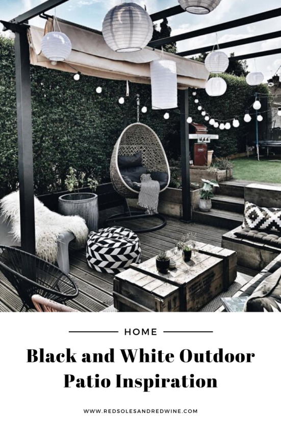 Shop: Black and White Outdoor Patio Inspiration - Red Soles and