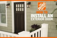 How to Install an Exterior Door  The Home Depot