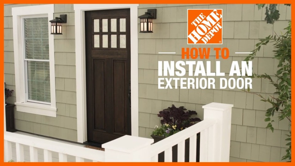 How to Install an Exterior Door  The Home Depot