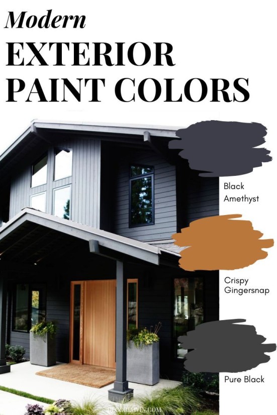 Modern Exterior Paint Colors  Home exterior makeover, House