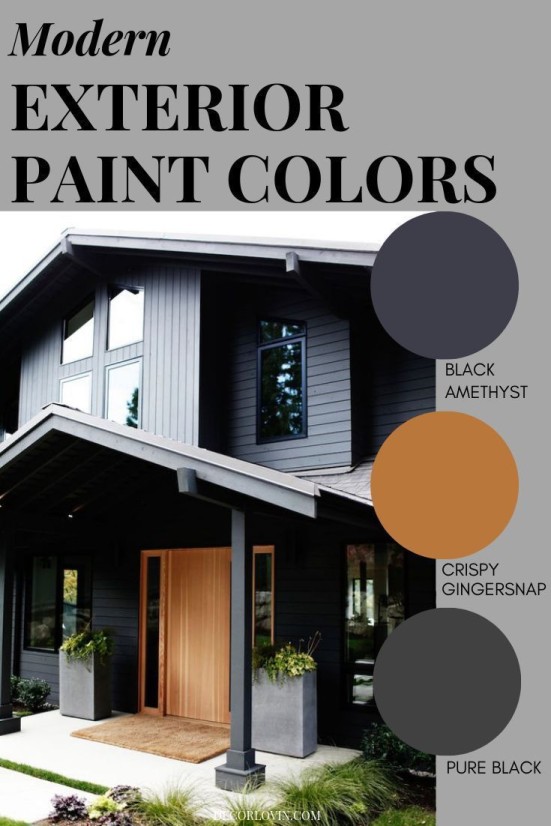 Modern Exterior Paint Colors  Modern house colors, Exterior house