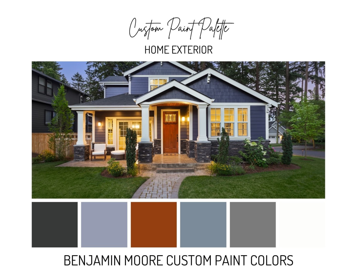 Whole Home -color Custom Exterior Paint Package, Custom Exterior